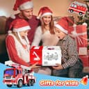 GizmoVine Fire Engine Toys, Large Fire Truck with Lights Sound Rescue Ladder, Friction Powered Large Toy Firetruck, Kids Big Trucks, Brithday for Children Age 3 4 5 6 7 8 Year Olds - 6
