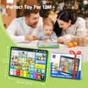 hahaland Multilingual (EN/DE/FR/IT/ES) Baby Learning Tablet for 1 Year Old+ Boys & Girls, Musical Educational Toys, Interactive Kids Tablet with Sounds, Songs, Piano, Q&A Games, Learning Toy Gifts - 7
