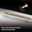 rOtring 600 Portemine | Mine HB0,5 mm | Portemine entièrement métallique | Or Rose | Prise crantée antidérapante et corps hexagonal - 6