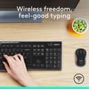 Logitech MK270 Wireless Keyboard and Mouse Combo for Windows, 2.4 GHz Wireless, Compact Mouse, 8 Multimedia and Shortcut Keys, 2-Year Battery Life, for PC, Laptop, QWERTY UK English Layout - Black - 2