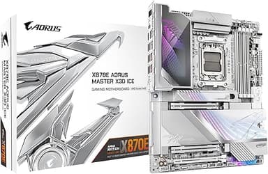 GIGABYTE X870E AORUS MASTER X3D ICE Motherboard - Support…