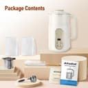 Nut Milk Maker, AlfaBot N2 Automatic Almond Milk Machine for Homemade Plant-Based Milk, Oat, Soy, Yogurt and Dairy Free Beverages, 35 OZ Soy Milk Maker with Delay Setting and Self Cleaning - 7