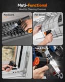 WOLFBOX MF50 Compressed Air Duster-110000RPM Super Power Electric Air Duster, 3-Gear Adjustable Mini Blower with Fast Charging, Dust Blower for Computer, Keyboard, House, Outdoor and Car - 4
