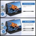 15.6 Inch Portable Display, USB-C Laptop Screen with VESA Compatibility, FHD IPS Secondary Display for Laptop MacBook PC, Ultra-Slim Travel Screen with Protective Cover - 6