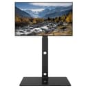 BONTEC TV Floor Stand for 30-70 Inch LED LCD OLED Flat Curved TVs, Height Adjustable Tall Swivel Standing TV Stand, Universal Freestanding Floor Standing TV Stand Base up to 40kg, Max VESA 600x400mm - 1