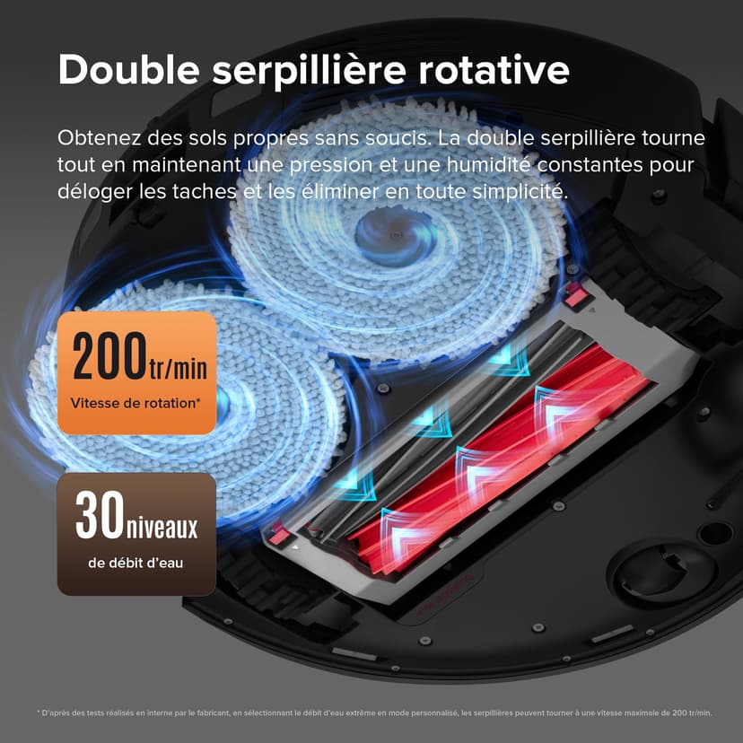 roborock Qrevo Master Robot Vacuum Cleaner, 10000Pa Suction,Auto-Drying, Auto Mop Washing, Dual Spinning Mops, Auto Mop Lifting, Self-Refilling, Self-Emptying (Qrevo Master -EU) - 4