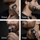 Braun Beard Trimmer Men Series 9, +14 Barbering Tools, Power Boost & Lifetime Sharp ProBlade, 180 Min, with Fade, 52 Lengths, PrecisionWheel & Lock, Waterproof, BT9565, Titanium - 5