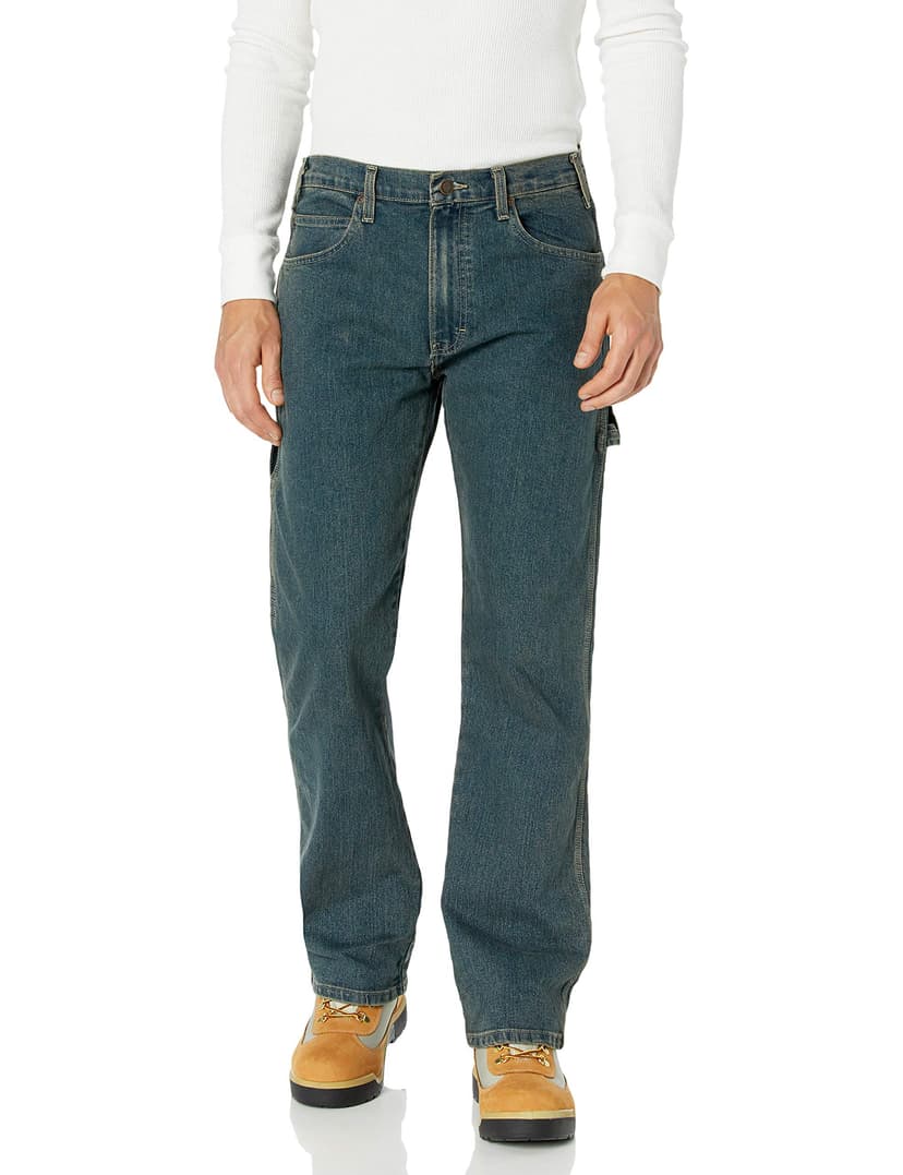 Dickies Men's Flex Carpenter Denim Jean, Tinted Heritage Khaki, 30W x 32L - 1