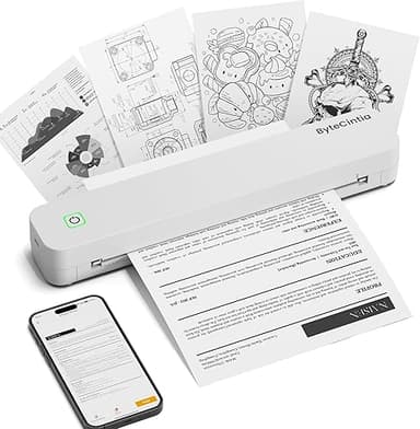 ByteCintia Portable Printer for Travel, C80 Bluetooth The…