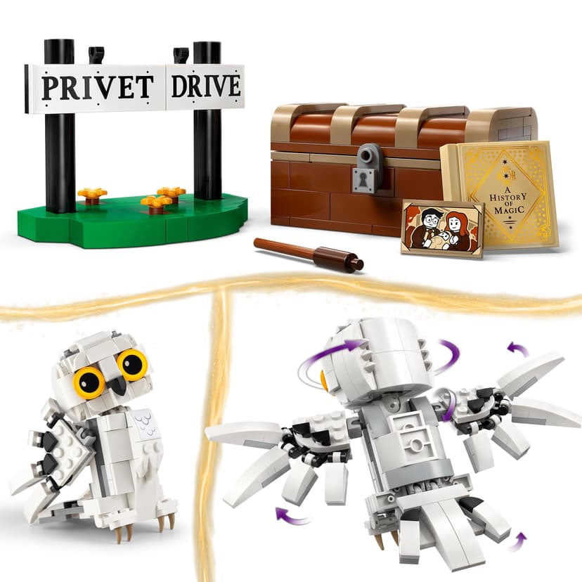LEGO Harry Potter Hedwig at 4 Privet Drive, Buildable Toy for 7 Plus Year Old Kids, Girls & Boys, with an Owl Figure, Independent Play Set, Small Wizarding World Gift Idea 76425 - 3