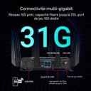 ASUS ROG Rapture GT-BE19000 Tri-band WiFi 7 Gaming Router (320MHz Channels & 4k-QAM, MLO, 2x 10G ports, AI WAN detection, Triple-level Game Acceleration, AiMesh, free network security, VPN features) - 3