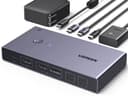 UGREEN HDMI 2.0 KVM Switch, 2 Inputs 2 Outputs, USB-C KVM Switch, 4K at 60Hz, USB 3.0 Switch, 4 USB Ports (3*USB 3.0+ USB C), 2 PC and 2 Monitor Share Mouse, Keyboard, U-Disks, Hard Disk - 1