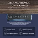 FlexiSpot Bureau Assis Debout Électrique 2 Moteurs, Charge 160kg, 3 Colonnes, Rappel de Sédentarité, Système Anti-collision, Panneau Mémoire, Cadre en Acier, Noir - 8