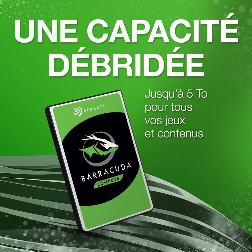 Seagate BarraCuda 1To, Disque Dur Interne HDD, 2.5 pouces, SATA 6 Goit/s, 5 400 tr/min, 128 Mo de cache, pour PC et ordinateur portable, Ouverture Facile, Services Rescue (ST1000LM048) - 4
