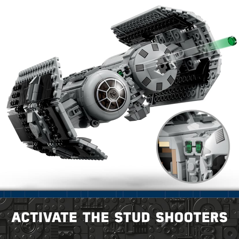 LEGO Star Wars 75347 TIE Bomber Building Toy - Starship Model incl. a Gonk Droid Figure & Darth Vader Minifigure with a Lightsaber - Gift for 9+ Year Old Boys - 4