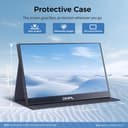 15.6 Inch Portable Display, USB-C Laptop Screen with VESA Compatibility, FHD IPS Secondary Display for Laptop MacBook PC, Ultra-Slim Travel Screen with Protective Cover - 7