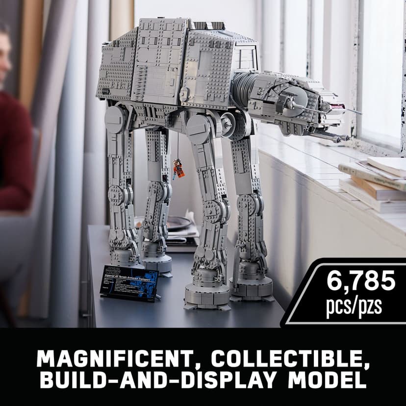LEGO Star Wars at-at Walker 75313 Buildable Model, Collectible Set for Adults, Ultimate Build and Display Set, 9 Minifigures Including General Veers, Luke Skywalker, Snowtroopers Drivers (6333003) - 2