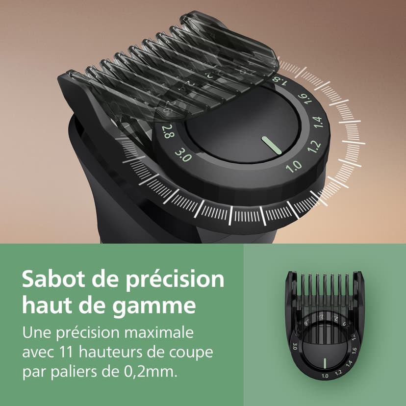 Philips Multigroom 9000 Series All-in-One 19-Piece Trimmer, Shaver & Clipper + OneBlade Trimmer for Men - All-Over Grooming Set for Beard, Nose, Hair & Body, 27 Length Settings (0.2-20 mm), MG9556/15 - 5