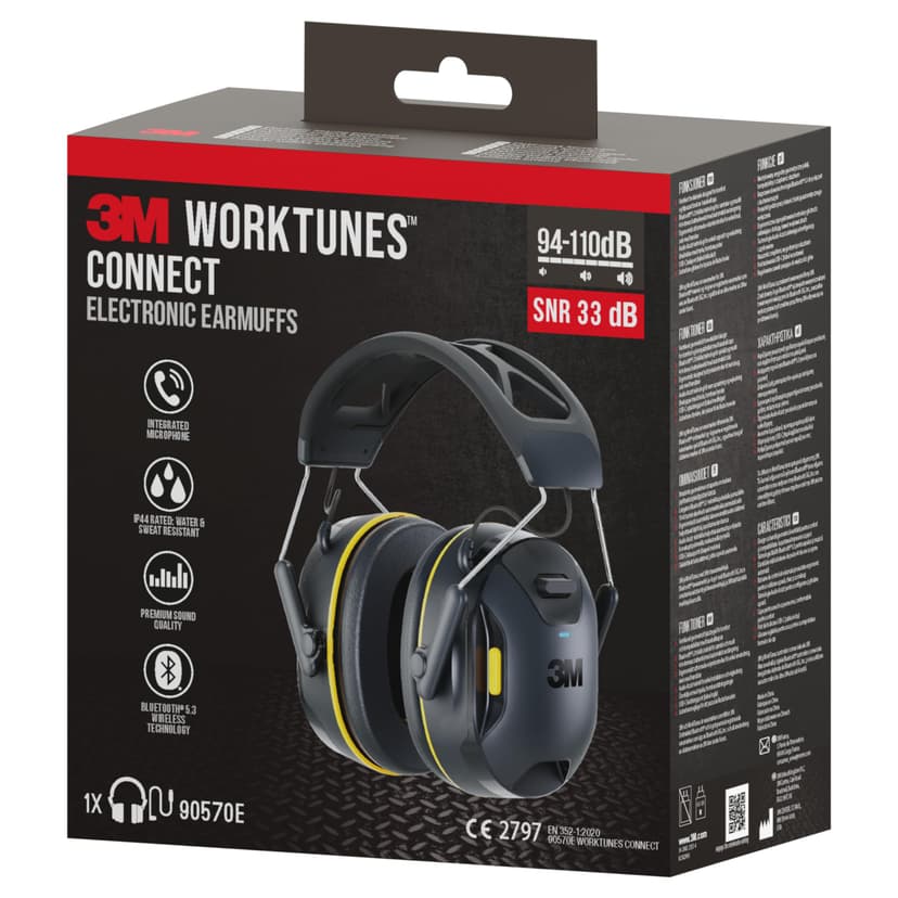 3M WorkTunes Connect Wireless Hearing Protector with Bluetooth Technology 90570E-1 - 8