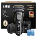 Braun Rasoir Electrique Homme Series 9+ PRO 9665CCE Graphite, Etanche, Lames De Précision Ultra-Fines Et Tondeuse Pro Trimmer Pour Bien Raser La Barbe, Coffret Rasage Avec Station De Nettoyage - 1