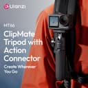 ULANZI MT66 Trépied pour caméra d'action, Support Adaptateur magnétique à dégagement Rapide pour DJI Osmo 360 Nano Action 5 Pro 4, Perche à Selfie/Mini trépied - 2