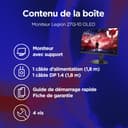 Lenovo Legion 27Q-10 OLED - Écran Gaming de 26.5" avec Eyesafe (QHD, QD-OLED, 240Hz, 0.03ms GtG, 2xHDMI+DP, AMD FreeSync Premium) - Réglage en Inclinaison - Noir - 7