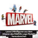 LEGO Marvel: MARVEL Logo & Minifigures - Super-Hero Building Toy with 5 Characters incl. Iron Man, Thor, Black Widow & Hulk - Avengers Gift for 12+ Year Old Boys, Girls & Teens 76313 - 3