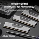 CORSAIR VENGEANCE DDR5 RAM 32GB (2x16GB) Up to 6400MHz CL36-48-48-104 1.35V AMD EXPO Intel XMP 3.0 Desktop Computer Memory – White (CMK32GX5M2B6400Z36W) - 2