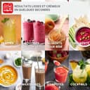 Moulinex Electric Blender Blender, Glass Bowl 1.75 L, Power 800 W, Safe Locking, Ergonomic, Grain Grinder, Smoothies, Crushed ice, Blendforce, Black, LM430810 - 7