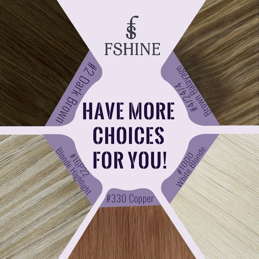Fshine Tape in Hair Extension Real Human Hair Dark Brown 20 Inch 50g 20Pcs Glue in Hair Extensions Invisible Double Sided Tape Extensions Color 2 - 8