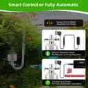 JAOGAUS Aquarium CO2 generator, 2 litre large stainless steel bottle, intelligent gas supply, indispensable for aquarium plant growth, Quick-connect design for easy installation - 3