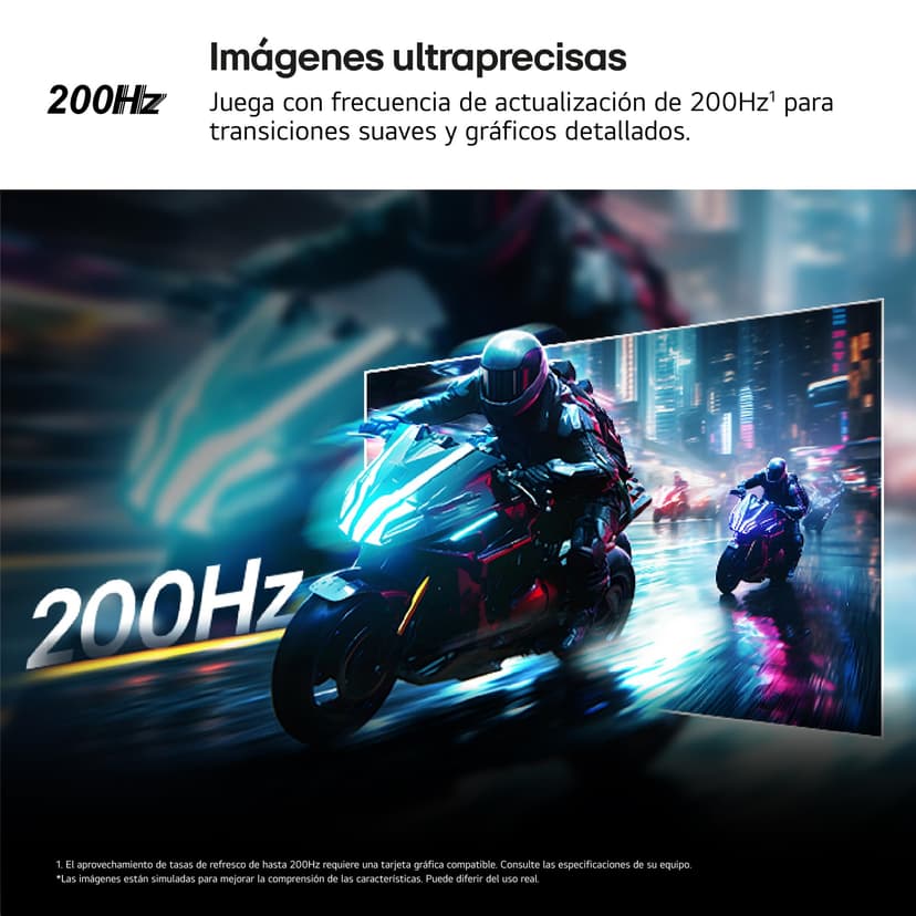LG 27G610A-B Ultragear Gaming Monitor, 27", IPS, QHD (2560 x 1440), 200Hz, 1ms, HDR10, FreeSync Premium, Height Adjustable, Purple/Matte Grey - 4