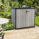 Keter Store Unit Outdoor Plastic Garden Storage Shed, Grey, 139.5 x 77 x 120 cm - 2