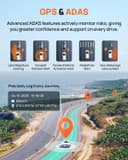 70mai A800SE Dash Cam Car Front Rear 4K UHD+1080P with GPS WiFi, Dual Car Camera with 128GB SD Card, F1.55 Aperture HDR, Night Vision, ADAS, 3 "IPS, 24/7 Parking Monitoring, Supports 512 GB Max - 7