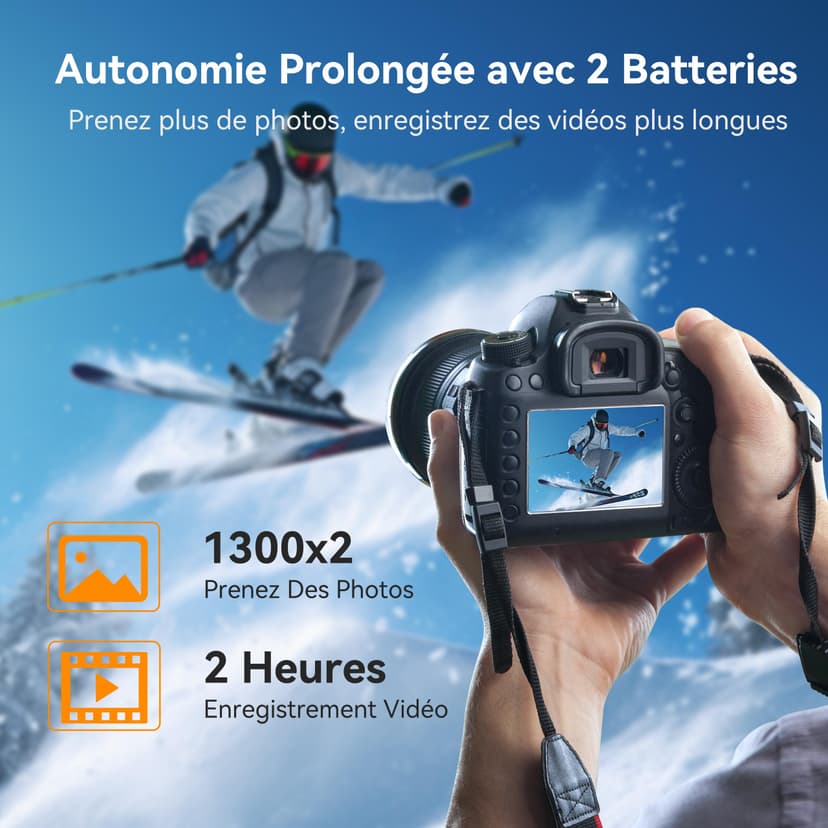 ENEGON NP-FW50 batterie rechargeable 2 Pack 1500mAh avec câble de Charge USB-C 2 en 1 pour Sony ZV-E10, A6000, A6500, A6300, A6400, A7, A7II, A7RII, A7SII, A7S, A7R, A55, A5100,A5000, A3000, A55, RX10 - 3