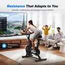 MERACH Heavy Duty Magnetic Exercise Bike with 22 lb Flywheel, 50% Improved Training Efficiency, Ultra-Quiet Design, Shock-Absorbing Extra Large Cushion, Indoor Bike with Exclusive App, Up to 350 lb - 4