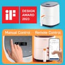 COSORI Air Fryer, 3.8L with 7 Customize Functions, Up to 230℃, 1500W, 1-3 Portions, Oven with App Control, 110+ Online Cookbook, Dishwasher Safe, White - 2