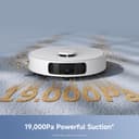 Mova E40 Ultra Robot Aspirapolvere e Lavapavimenti 19000Pa con Svuotamento Automatico, Autopulizia Panno, Sollevamento 10.5mm e Rilevamento Ultrasuoni Tappeti - 6