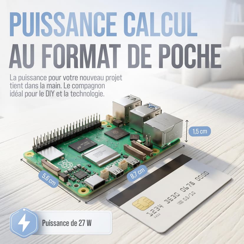 db-tronic Raspberry Pi 5 4 Go Starter Kit | Édition 64 Go | Alimentation 27 W | Boîtier avec Ventilateur | Micro HDMI 4K | Dissipateur | idéal pour Home Assistant et Le Smart Home - 8
