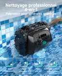 WYBOT C1 Robot Piscine Fond et Parois 150 Min Aspirateur Piscine avec Planification Intelligente des itinéraires, Nettoyage entièrement Automatique du Sol, 150m² Nettoyage Rapide(Vert Noir) - 4