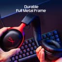 HyperX Cloud III – Wired Gaming Headset, PC, PS5, Xbox Series X|S, Angled 53mm Drivers, DTS, Memory Foam, Durable Frame, Ultra-Clear 10mm Mic, USB-C, USB-A, 3.5mm – Black/Red - 5