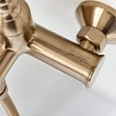 Jacob Delafon - Louise wall-Mounted Bath-Shower Mixer - Mechanical - Retro Design, Ceramic Handle - Water Saving - 21x14.5x19.5cm - Bronze - E24363-BCN - 4
