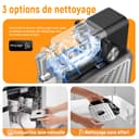 Machine à granita – 2,5 L slushie pour la maison, avec écran LED, 6 programmes préréglés pour crème glacée, margaritas, frappés, milkshakes, nettoyage automatique, sans glace (Black) - 8