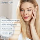 COLLAGÈNE HYDROLYSÉ COMPLEX 9 EN 1 | Élastine marine + Acide hyaluronique + Coenzyme Q10 + Glucosamine + Biotine + Vitamines C & D + Magnésium | Pour les articulations et la peau | 420g goût vanille | - 3