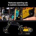 LEGO Technic Volvo EC500 Hybrid Excavator - Motorised Construction Vehicle Model Kit for Adults - incl. a Movable Boom Arm & Tracks plus Hammer & Shovel Tools - Gift Idea - 42215 - 3