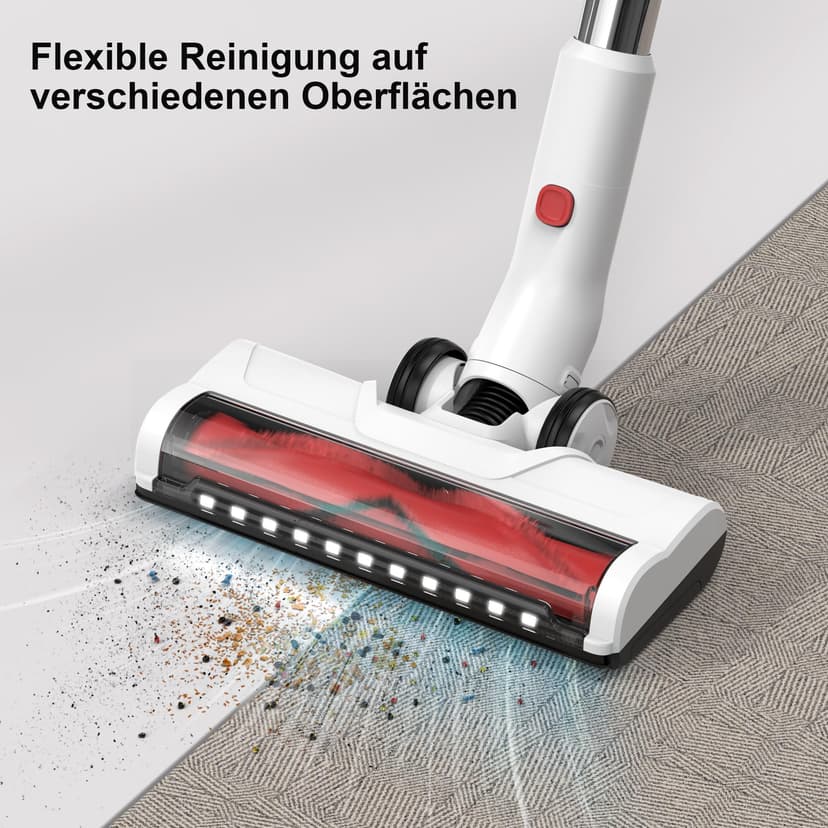 Cordless Vacuum Cleaner 3-in-1 Cordless Vacuum Cleaner Wireless Wireless with Light Without Cable with Pet Hair Screen Carpets Hard Floors - 4