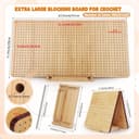 Aeelike Crochet Blocking Board and Pins, Folding Blocking Board for Crochet, 22.5inch Extra Large Foldable Crochet Blocking Board with 40pcs x 15cm Pins for Granny Squares & Knitting Projects - 3