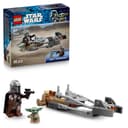 LEGO Star Wars 75436 The Mandalorian & Grogu's Speeder Bike Toy - incl. a Grogu Figure & Din Djarin Minifigure w/a Blaster - Small Birthday Gift for 6+ Year Old Boys & Fans - 1