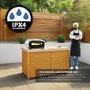 Unold Enzo 500°C Pizza Oven 68916 - Indoor and Outdoor IPX4 - Electric Neapolitan Pizza Maker - Up To 12" with 33cm Rotating Pizza Stone - Adjustable Timer - Includes Pizza Peel - 2100W -240V - 6