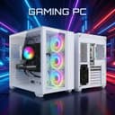 STGsivir PC Gamer Fixed, Gaming Computer, GeForce RTX 3050 6GB GDDR6, Ryzen 5 5500, 32G DDR4, 1T SSD, WiFi 6, BT5.0, RGB Fan x3, PS 600W, Windows 11 Pro - 3